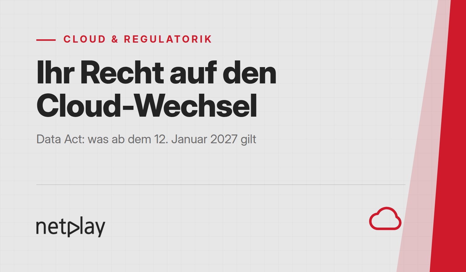 Key-Visual zum Blogbeitrag über den Cloud-Anbieterwechsel nach dem EU Data Act