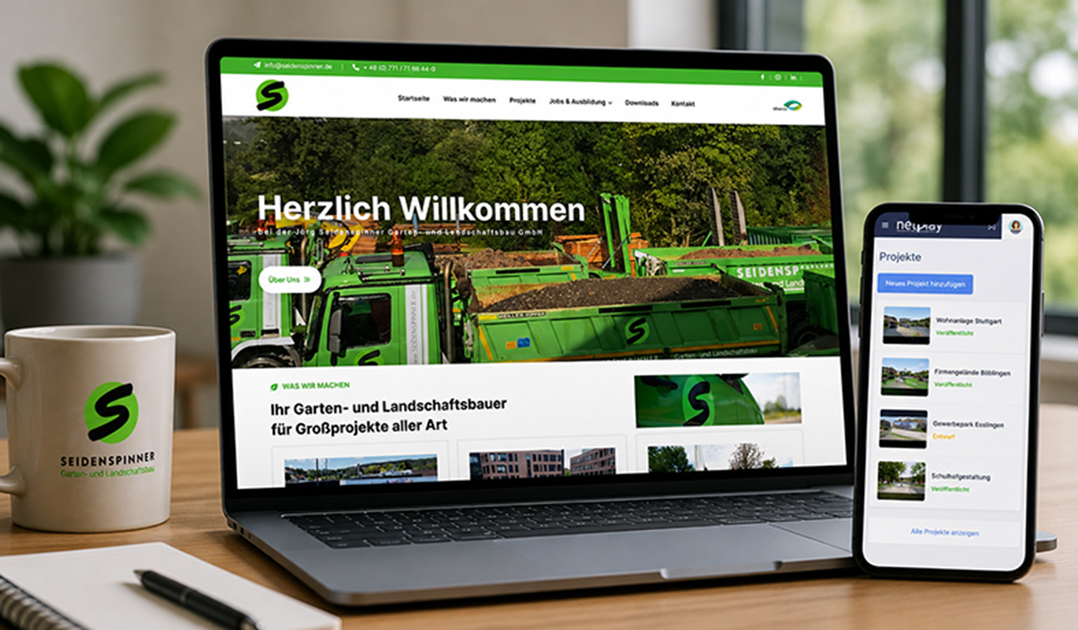 Neue Website mit individuellem CMS